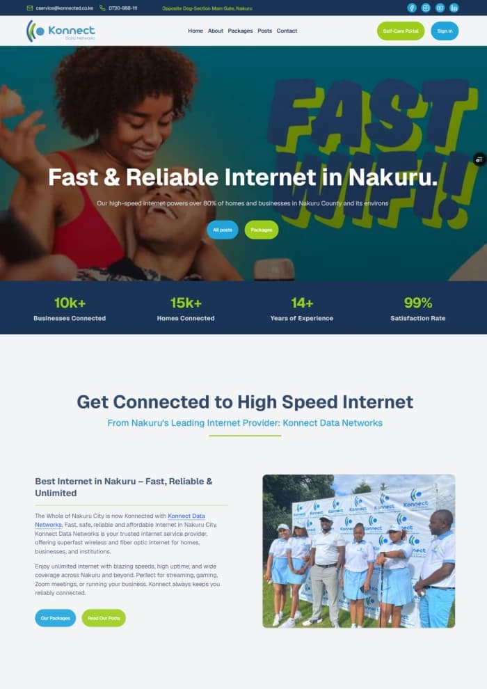 Konnect Data Networks Website Project - Mobile Applications
