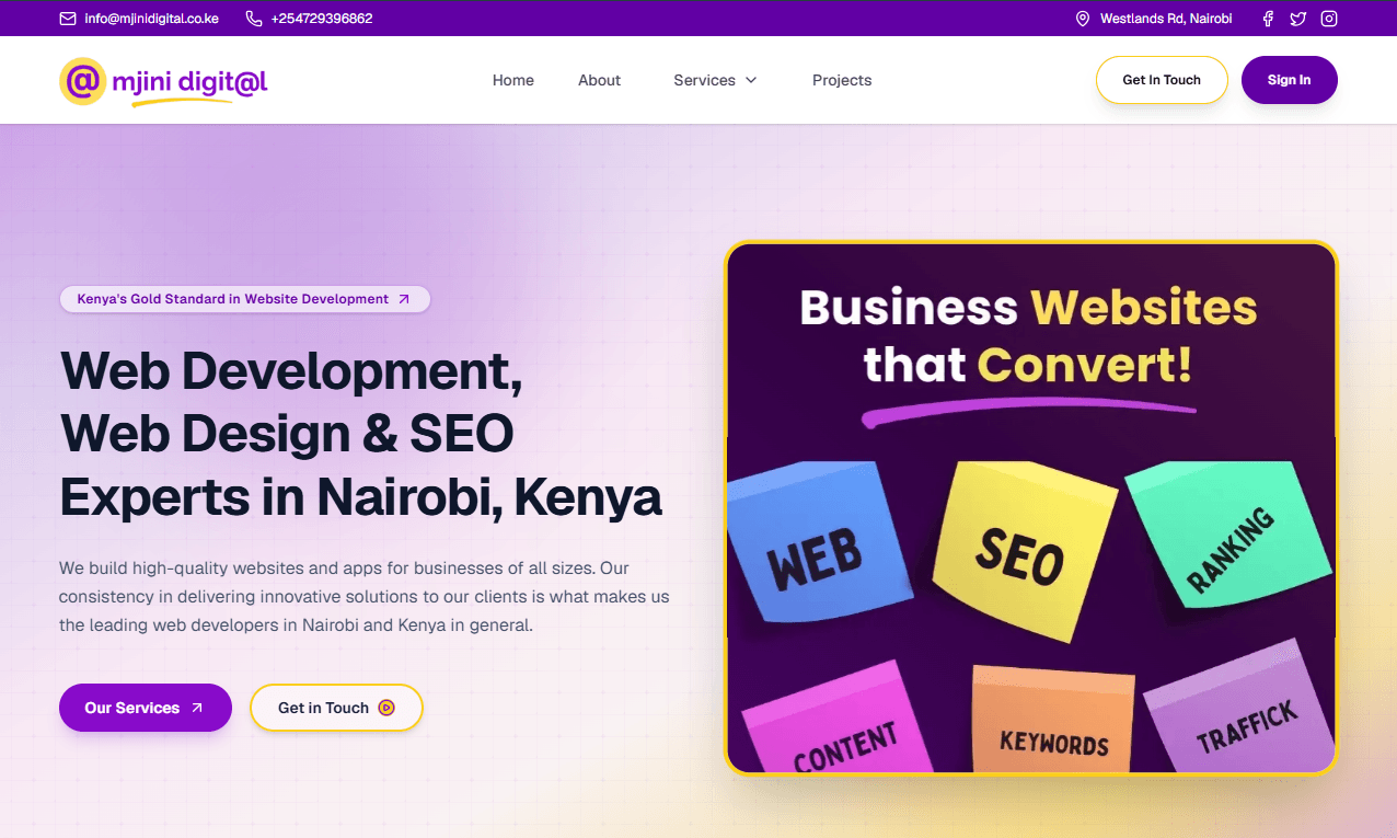Website Developers in Nairobi